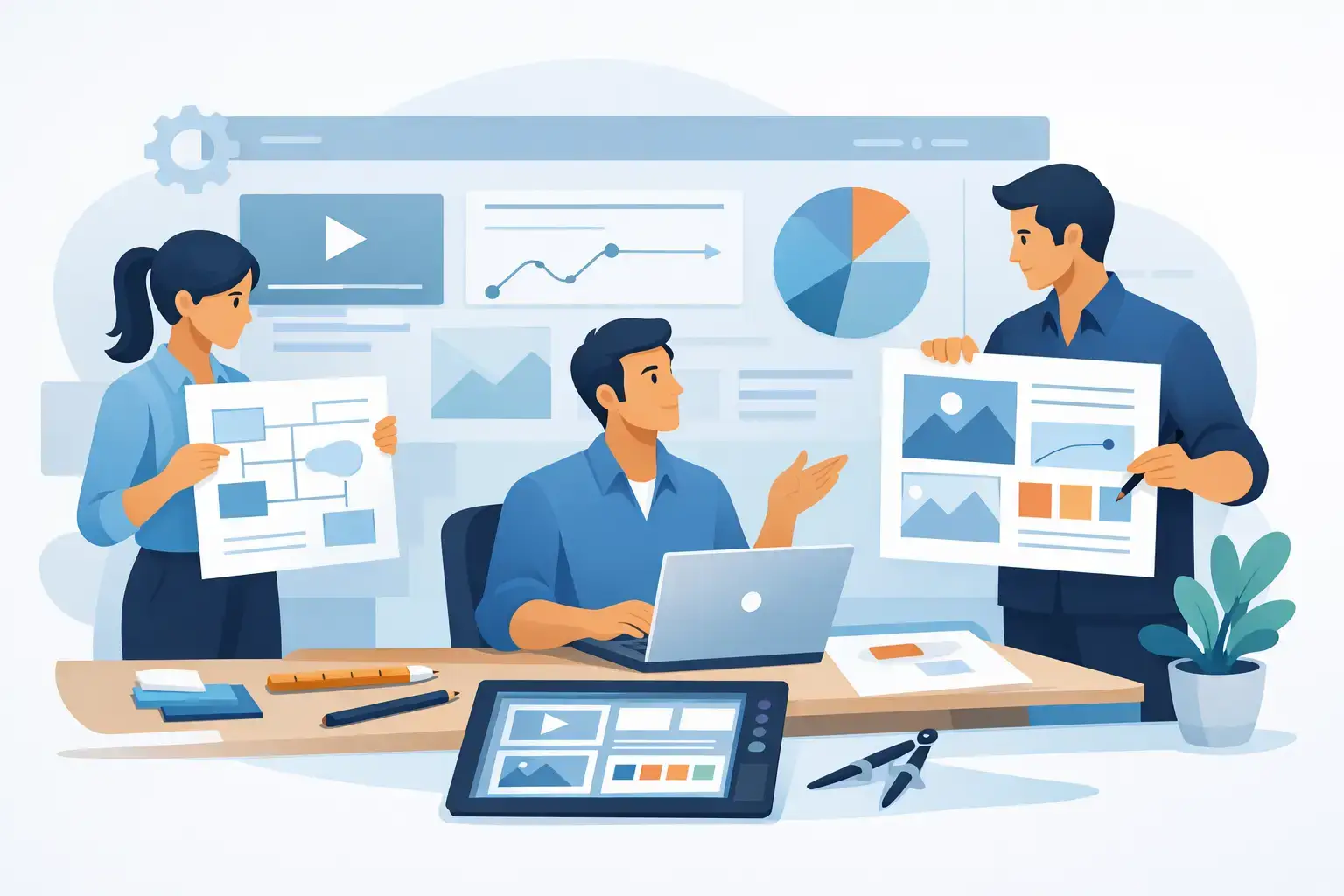 Unternehmenswebsite neu gestalten mit Plan