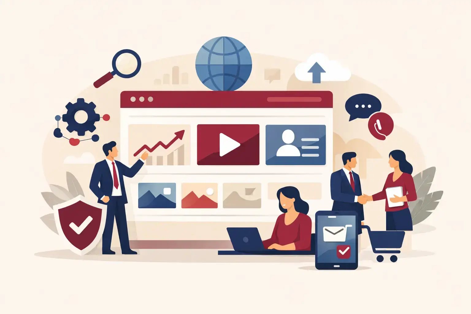 Wichtigste Funktionen einer Firmenwebsite