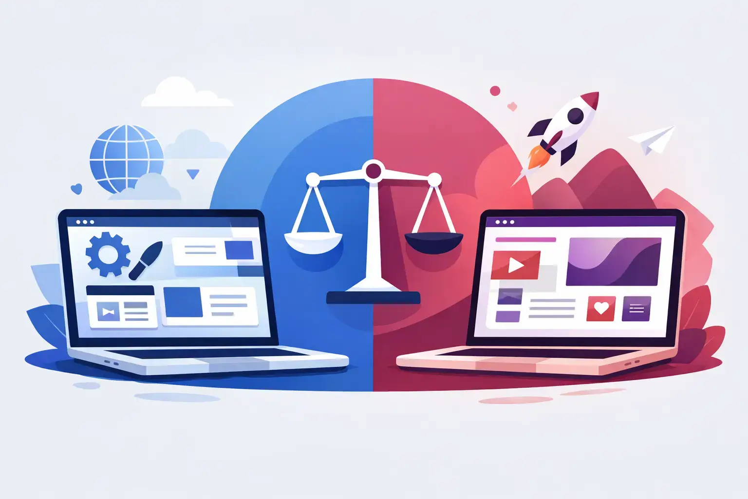 WordPress oder Webflow Vergleich 2026