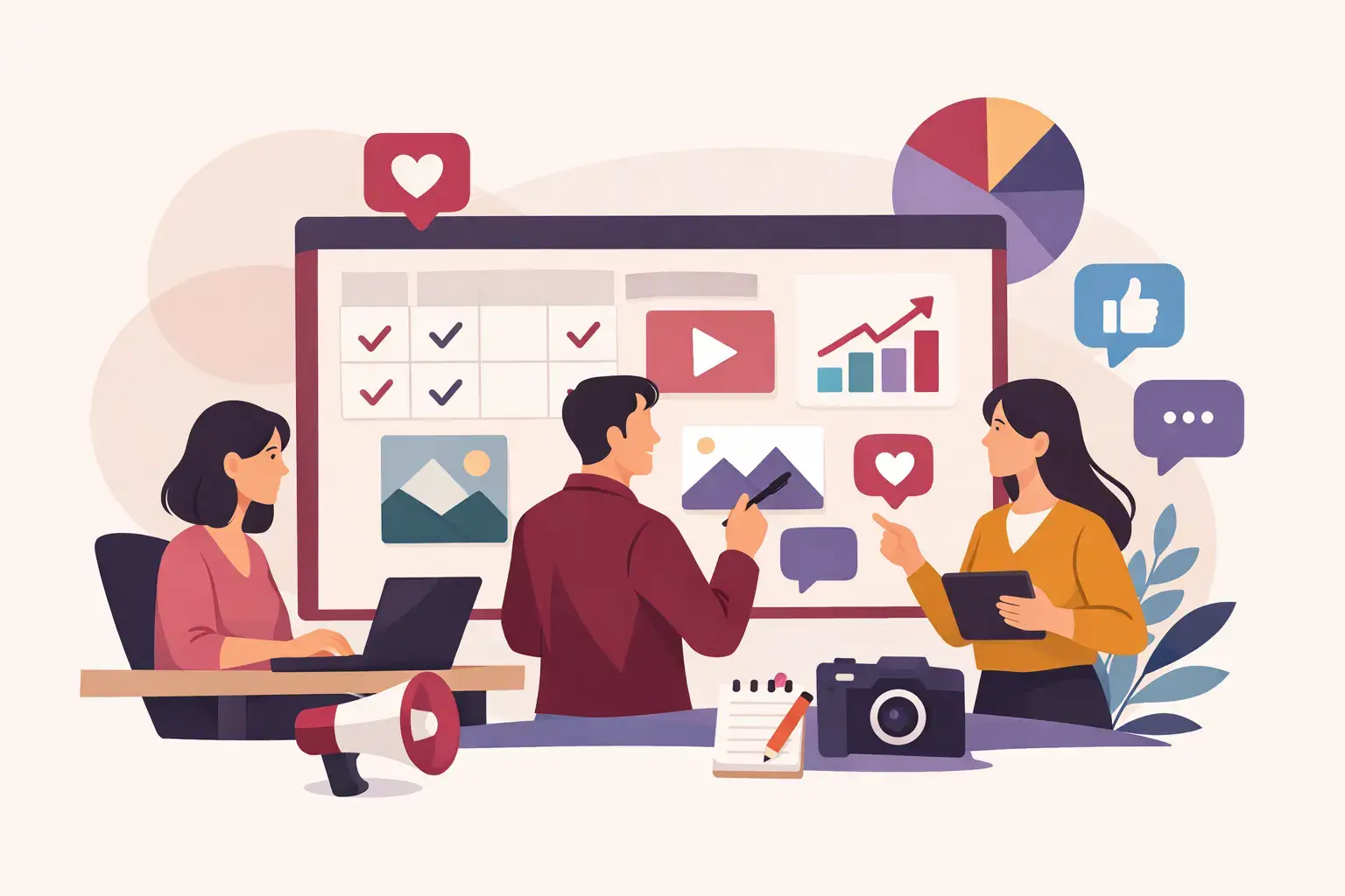 Content Plan für Social Media, der Ergebnisse bringt